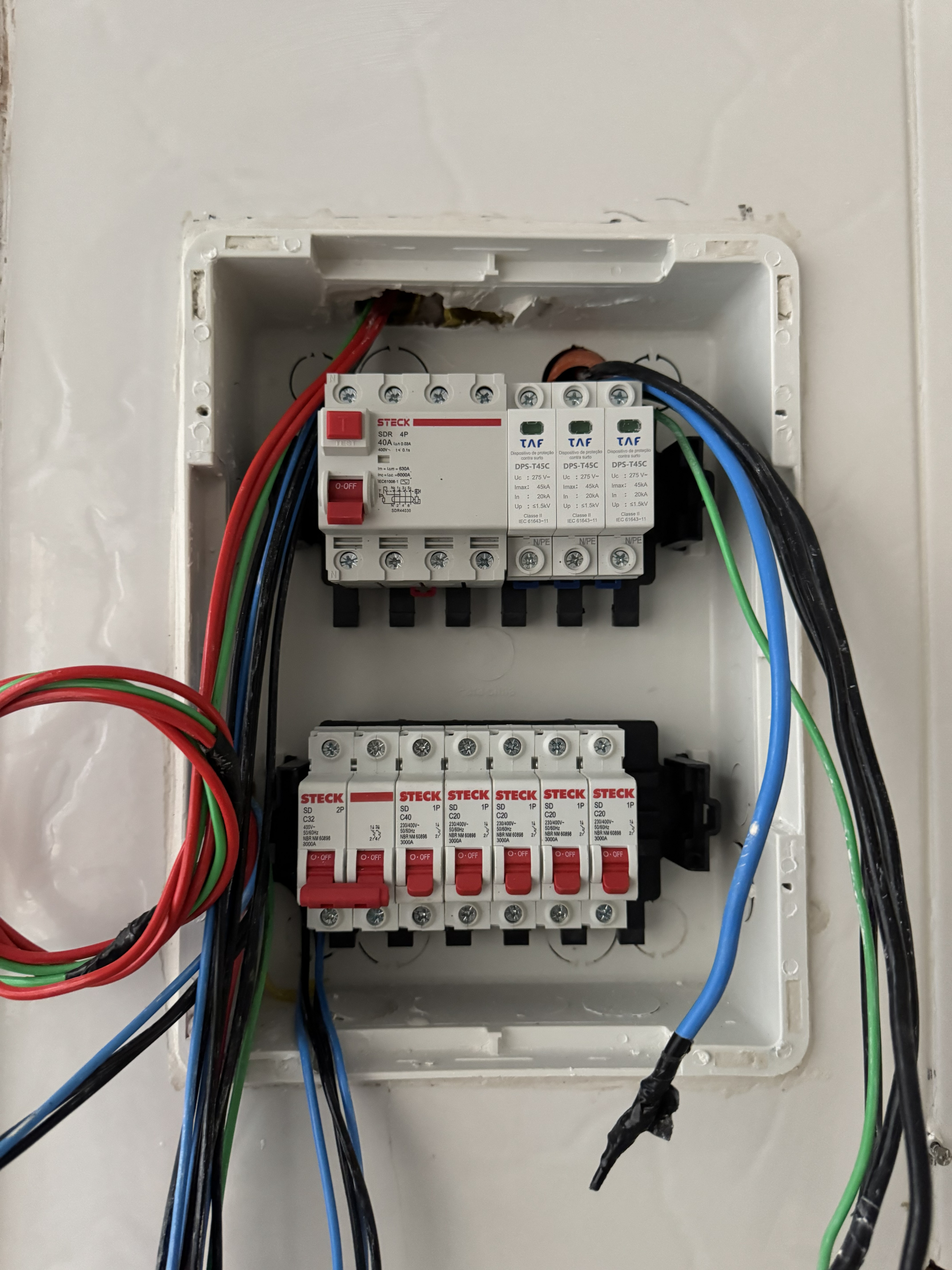 Adequação e modernização de quadro elétrico residencial antigo