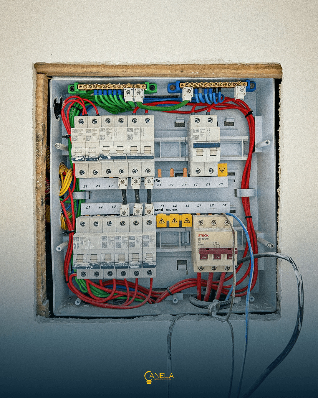 Inspeção e laudo técnico de circuito elétrico